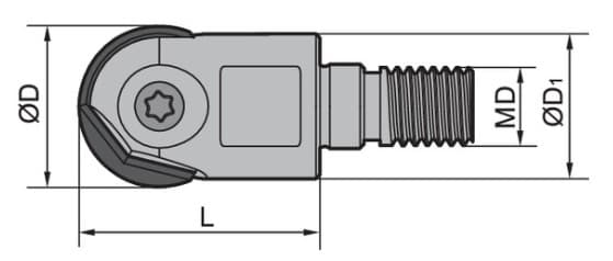 Изображение товара QCH-32-ZOHX32-M16, Фреза ZCC-CT 2