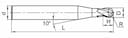 Изображение товара HM-2BS-R0.15 KMG555, Фреза ZCC-CT 2