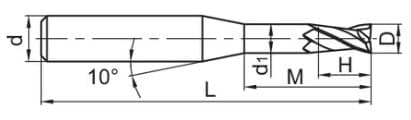 Изображение товара NM-2EP-D3.0-M20 KMG309, Фреза ZCC-CT 2