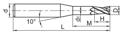 Изображение товара GM-2EP-D3.0-M06 KMG303, Фреза ZCC-CT 2