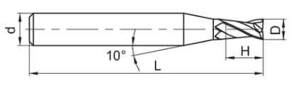 Изображение товара GM-2ES-D0.5 KMG303, Фреза ZCC-CT 2