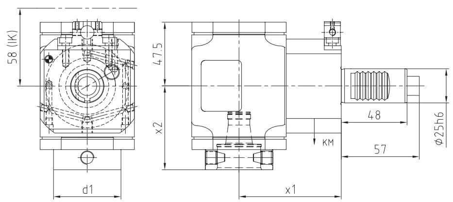 Изображение товара MPU.M25.B32.RA0.5480D, Радиальная сверлильно-фрезерная головка W&F 2