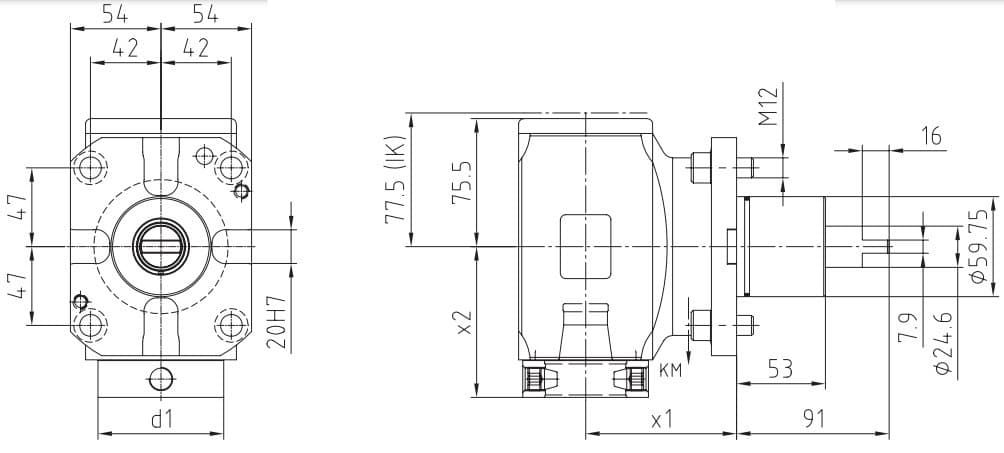 Изображение товара MPU.Z50.B40.AE0.3551, Приводной блок HORN 2