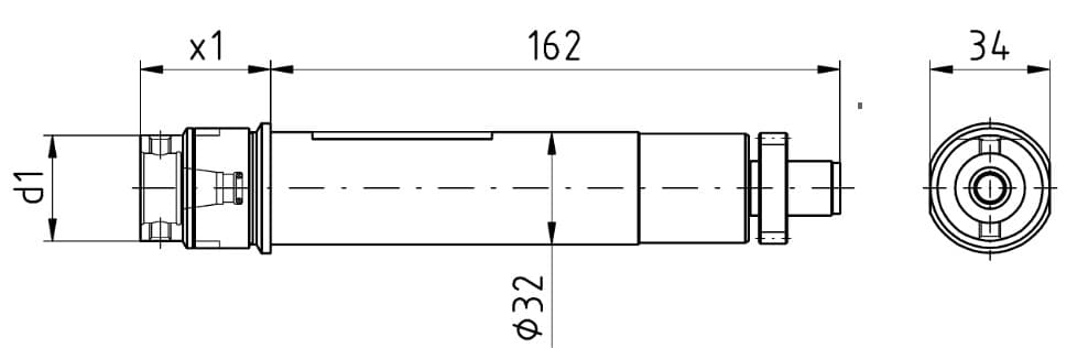 Изображение товара MPU.GSC.310.AA0.B20, Осевая сверлильно-фрезерная головка W&F 2