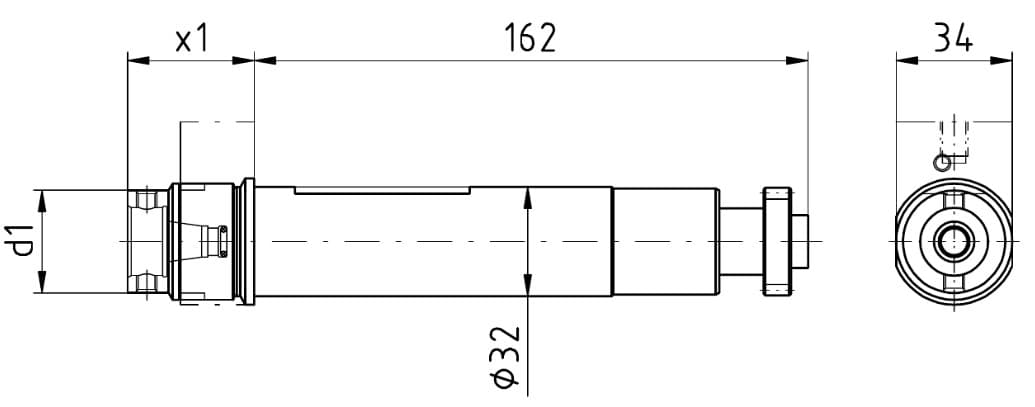 Изображение товара MPU.GSC.507.AA0.B20, Осевая сверлильно-фрезерная головка W&F 2