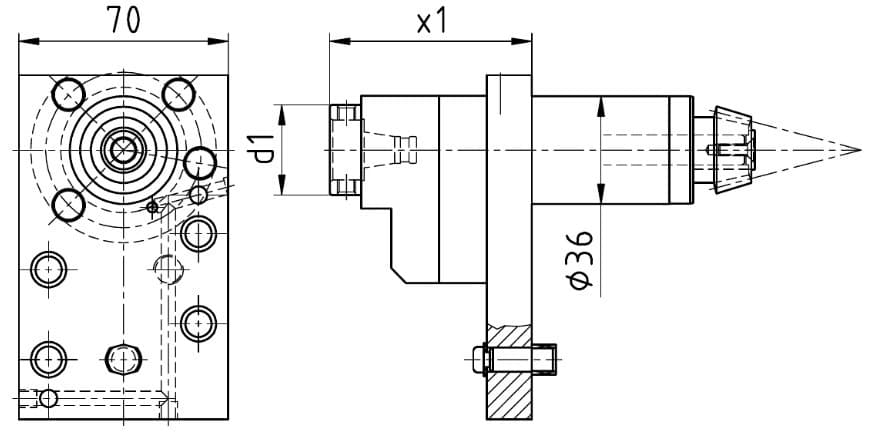 Изображение товара MPU.KSC.110.BA0.B20, Осевая сверлильно-фрезерная головка W&F 2