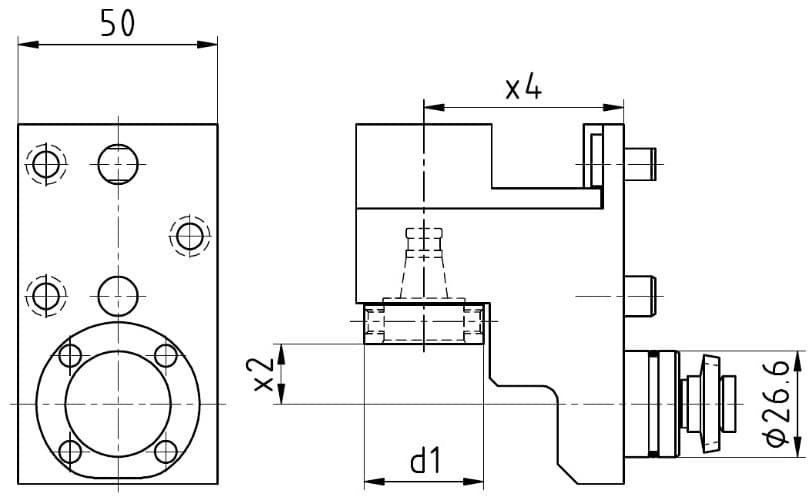 Изображение товара MPU.MSE.106.XA0.B20, Радиальная сверлильно-фрезерная головка W&F 2