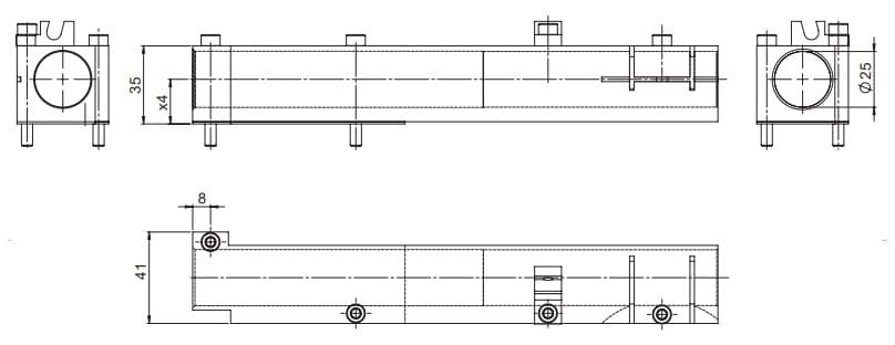 Изображение товара WFE.025.H20.DE10, Базовая оправка (осевая Ø 25) W&F 2