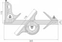 Изображение товара Угольник комбинированный 300мм 2-х 2