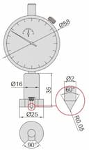 Изображение товара Датчик профиля поверхности диап 0-1 мм дел 0.001 погр 0.005 2