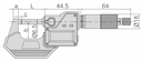 Изображение товара Микрометр МКЦ-  50 диап  25- 50мм/1-2" дел 0.001мм/0.00005" IP65 2