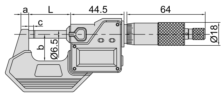 Изображение товара Микрометр МКЦ-  75 диап  50- 75мм/2-3" дел 0.001мм/0.00005" IP65 2