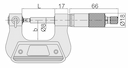 Изображение товара Микрометр МВМ- 75 резьбовой диап  50- 75мм дел 0.01мм с компл вставок 60° 2