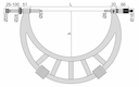 Изображение товара Микрометр МРИ- 600 диап 500- 600мм дел 0.01мм (индикатор не входит в компл) 2