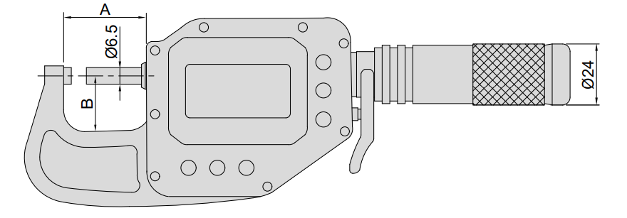 Изображение товара Микрометр цифр диап  0- 25мм/0-1" дел 0.0002мм/0.00001" невращ микровинт высокоточный IP65 2