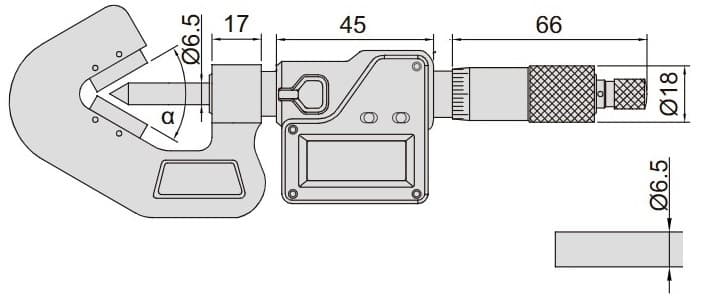 Изображение товара DIGITAL V-ANVIL MICROMETER (7 flutes) 2