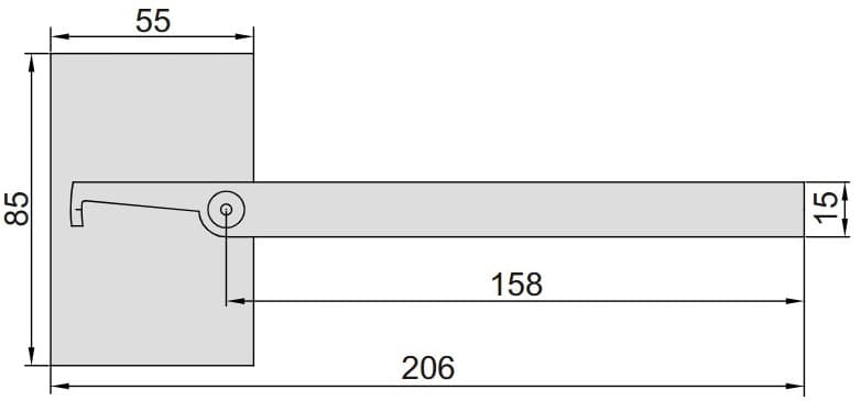 Изображение товара Угломер  0-180° ( 85х158 деление 1° погрешность ±0.3°) 2