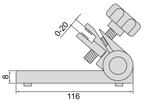 Изображение товара Стойка для микрометра (0-20)  8х116 2