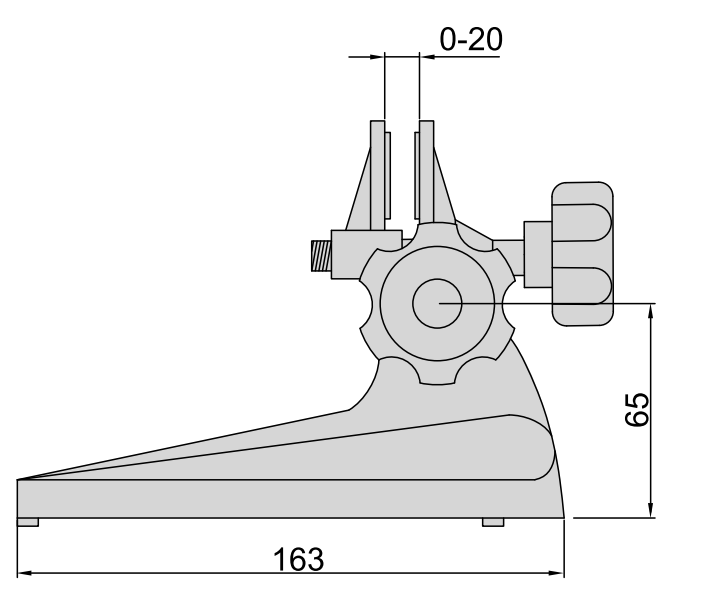 Изображение товара Стойка для микрометра (0-20) 65х163 2