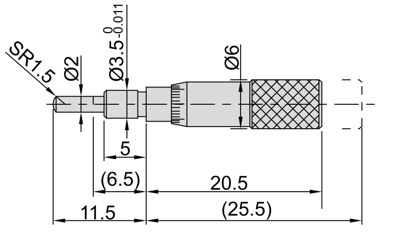 Изображение товара SMALL MICROMETER HEAD 2