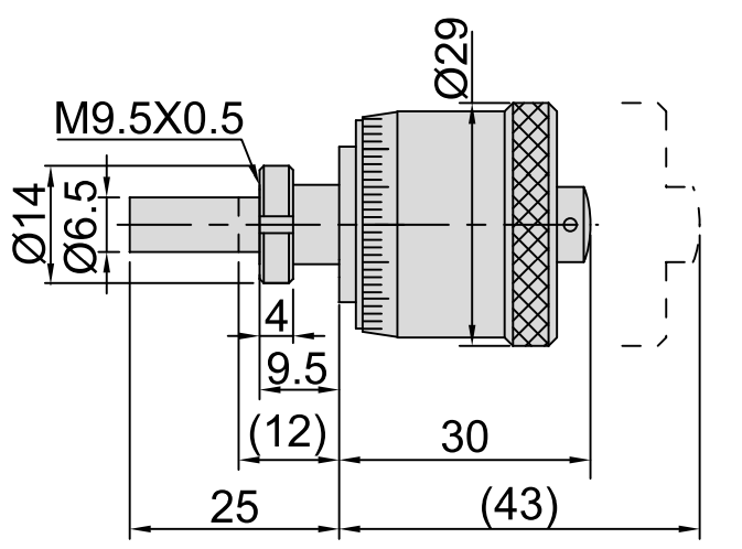 Изображение товара LARGE THIMBLE MICROMETER HEAD 2