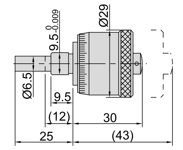 Изображение товара LARGE THIMBLE MICROMETER HEAD 2