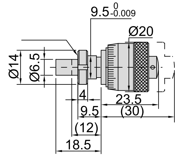 Изображение товара LARGE THIMBLE MICROMETER HEAD 2