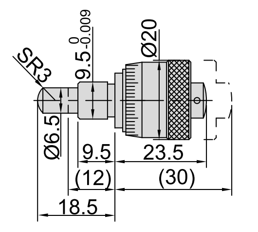 Изображение товара LARGE THIMBLE MICROMETER HEAD 2