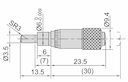 Изображение товара Головка микрометрическая 0- 6.5мм дел 0.01мм 2