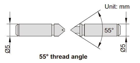 Изображение товара Наконечник для измерения резьбы (60-48TPI, W55°) 2