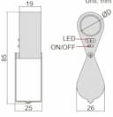 Изображение товара Лупа ЛПП-10х складная с подсветкой 2
