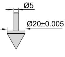 Изображение товара Наконечник для штангенциркуля конический (2шт) 2