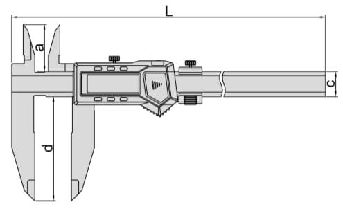 Изображение товара WIRELESS DIGITAL CALIPER (jaw length 100mm) 2