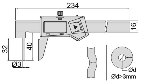 Изображение товара Штангенциркуль Шцц- 150 (0.01мм/0.0005") трубный 2