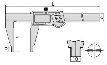 Изображение товара BUILT-IN WIRELESS DIGITAL CALIPER (jaw length 60mm) 2