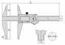 Изображение товара Штангенциркуль Шцц- 300 (0.01мм/0.0005") вылет губок  60мм 2