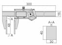 Изображение товара Штангенциркуль Шцц- 200 (0.01мм/0.0005") с широкими губками 2