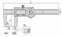 Изображение товара Штангенциркуль Шцц- 300 (0.01мм/0.0005") для плоских наруж канавок 2