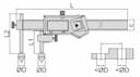 Изображение товара Штангенциркуль Шцц- 300 (0.01мм/0.0005") для межосевых расстояний 2