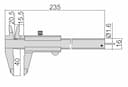 Изображение товара Штангенциркуль Шц I-150 (0.05мм/1/128") вылет губок  40мм 2