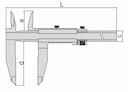 Изображение товара Штангенциркуль Шц II- 600 (0.05мм/1/128") вылет губок 100мм 2