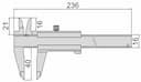 Изображение товара Штангенциркуль Шц I-150 (0.02мм) вылет губок  40мм не магнитный 2