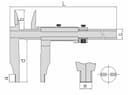 Изображение товара Штангенциркуль Шц V- 300 (0.05мм/1/128") вылет губок  90мм 2