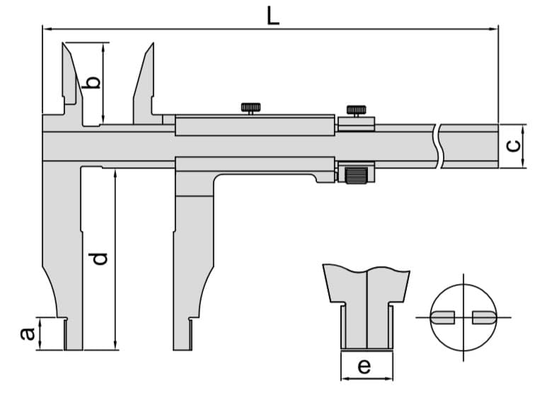 Изображение товара Штангенциркуль Шц V- 500 (0.05мм/1/128") вылет губок 100мм 2