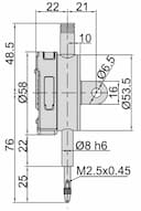Изображение товара Индикатор ИЧЦ 12.7мм/0.5" дел 0.01мм/0.0005" с проушиной 2