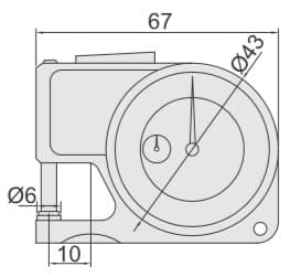 Изображение товара Толщиномер индикаторный ТР-10 (0-10мм деление 0.01мм погрешность ±0.03мм) 2