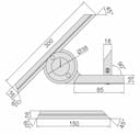 Изображение товара Угломер с круговой шкалой 0-360° деление 5' 2