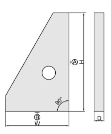 Изображение товара Угольник поверочный гранитный УП- 400 90° (250-400мм) 2