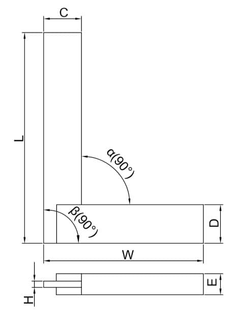 Изображение товара MACHINIST SQUARES WITH WIDE BASE AND SCALE (ECONOMIC TYPE) 2