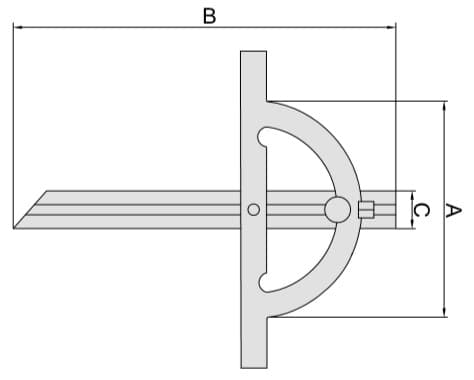 Изображение товара Угломер 10-170° (300х600 деление 1° погрешность ±0.3°) 2